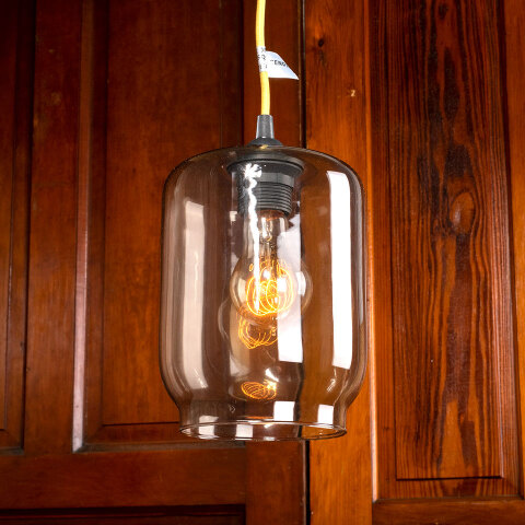 #40310 Modern Glass and Brass Pendant Light image 3