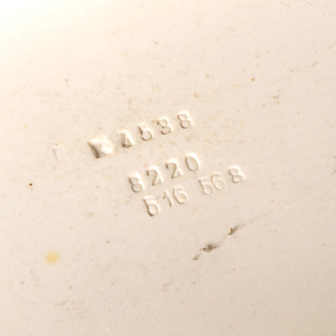 #40352 Vintage Blue Porcelain Toilet Tank Lid image 5