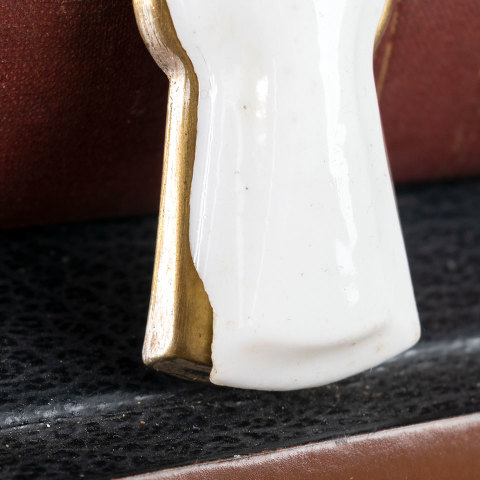 #40371 Porcelain Draft Cover Keyhole Escutcheon image 4