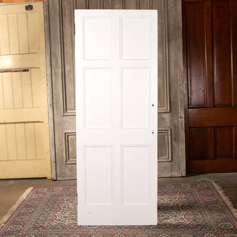 #40475 30x79 Antique 6 Panel Oak Mirrored Door image 5