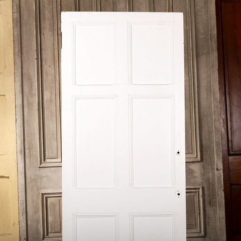 #40475 30x79 Antique 6 Panel Oak Mirrored Door image 6