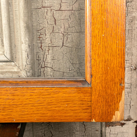 #40502 Salvaged Antique Oak Transom Window image 2