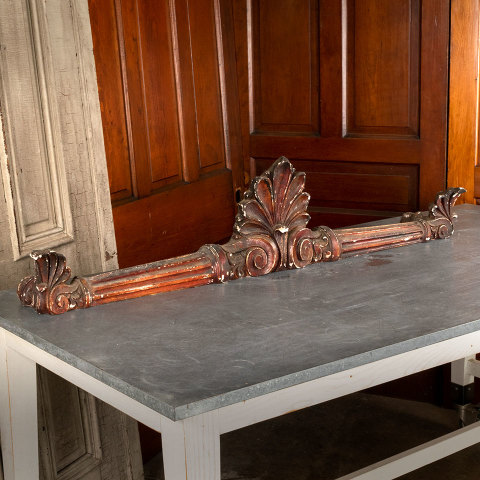 #40506 Antique Ornamental Plaster Pediment image 2