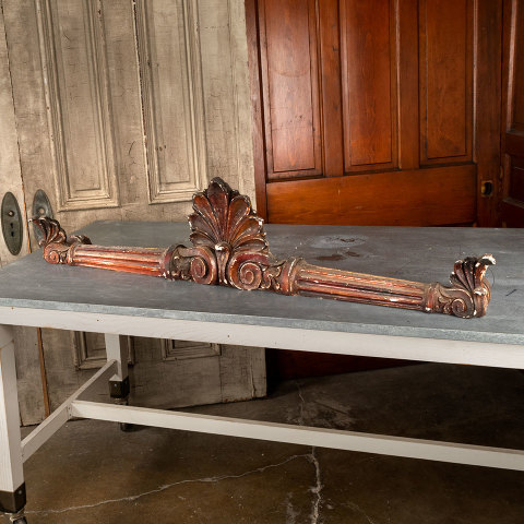 #40506 Antique Ornamental Plaster Pediment image 3