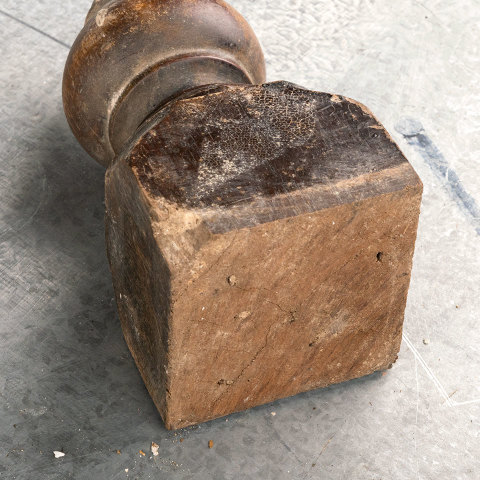 #40567 Antique Walnut Teardrop Finial image 6