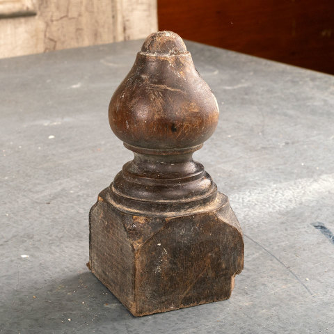 #40567 Antique Walnut Teardrop Finial image 5