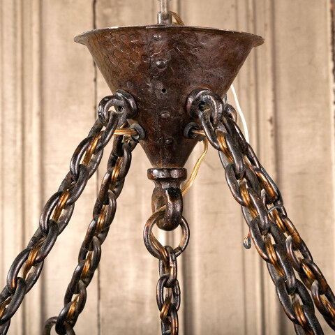 #40607 Arts & Crafts Copper Style Chandelier image 6