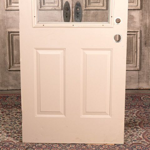 #40624 32x79 Salvaged Metal Clad Half Lite Entry Door image 6