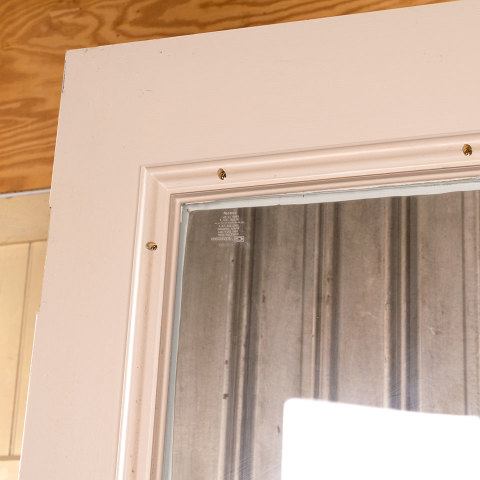 #40624 32x79 Salvaged Metal Clad Half Lite Entry Door image 7