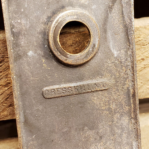 #40640 Antique FC Linde & Co Doorknob Backplate image 4