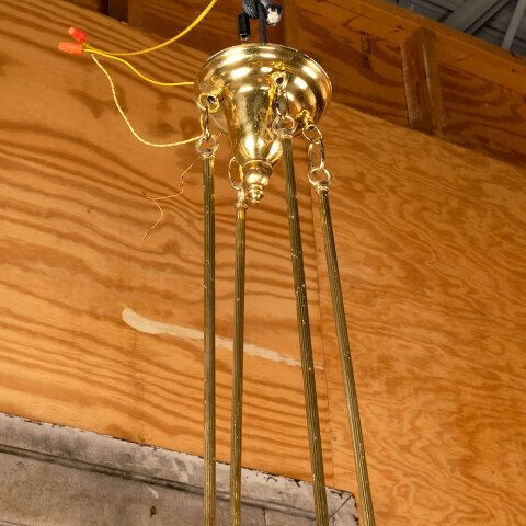 #40645 Reproduction 8 Light Brass Chandelier image 3