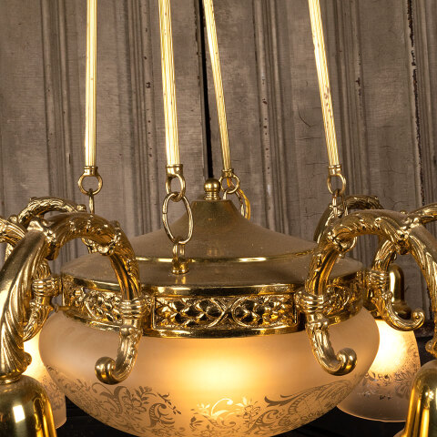 #40645 Reproduction 8 Light Brass Chandelier image 6