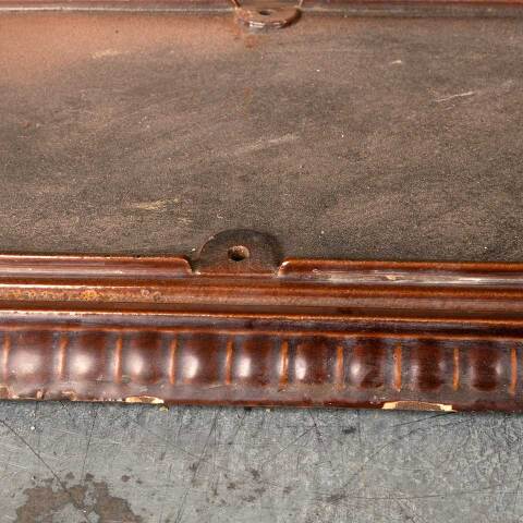 #40686 Antique Cast Iron Porcelain Enameled Base image 4