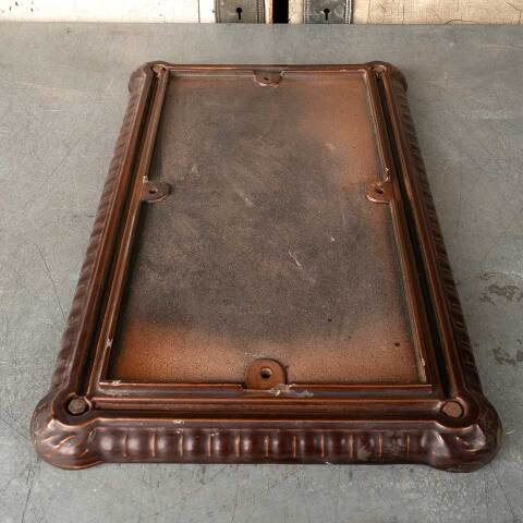 #40686 Antique Cast Iron Porcelain Enameled Base image 5