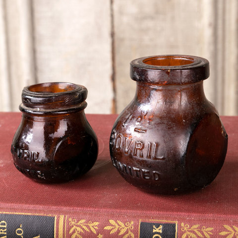 #40696 Set of 2 Small Bovril Bottles image 3