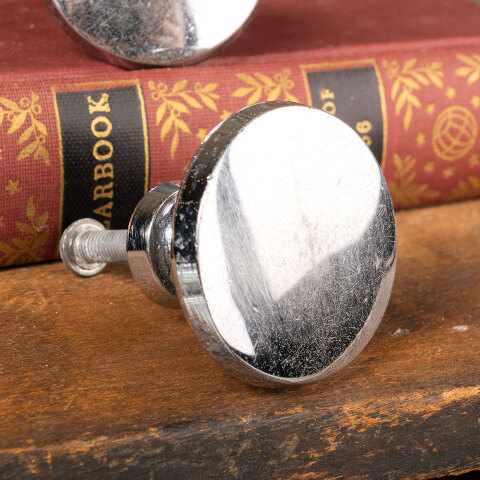 #41041 Pair of Chrome Cabinet Furniture Knobs image 3