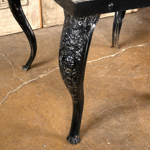 #41073 Cast Iron Foyer Table with Stone Top image 3
