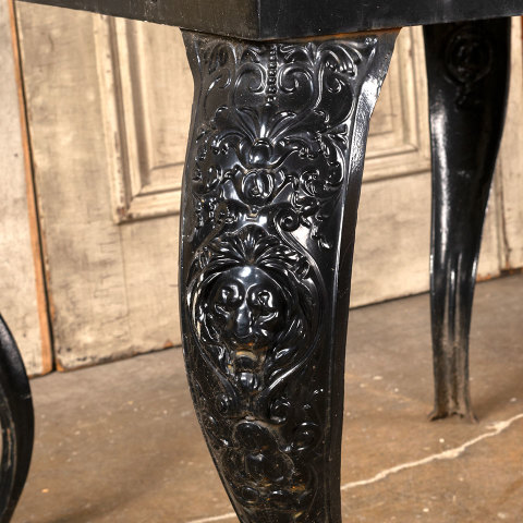 #41073 Cast Iron Foyer Table with Stone Top image 4