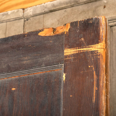 #41192 62x80 Salvaged 2 Panel Pine Pocket Doors image 7