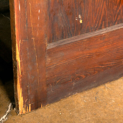 #41192 62x80 Salvaged 2 Panel Pine Pocket Doors image 4