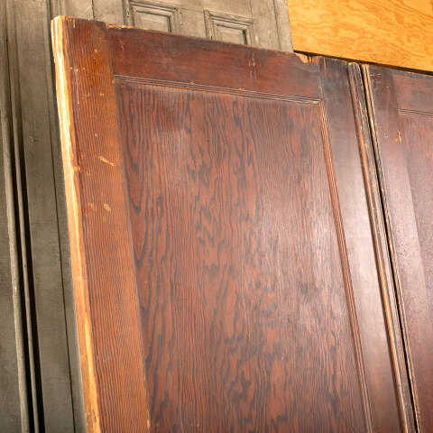 #41192 62x80 Salvaged 2 Panel Pine Pocket Doors image 5