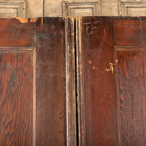 #41192 62x80 Salvaged 2 Panel Pine Pocket Doors image 3