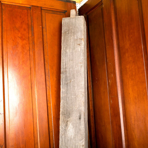#41278 Reclaimed Hand Hewn Wood Oak Barn Beam image 6