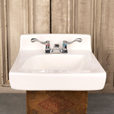 #41299 Salvaged Porcelain Wall Hung Bathroom Sink image 2