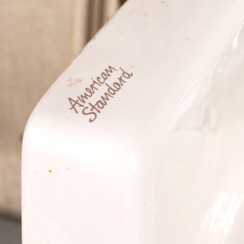 #41299 Salvaged Porcelain Wall Hung Bathroom Sink image 7