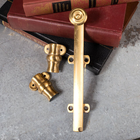 #41428 8" Brass Surface Slide Bolt image 3