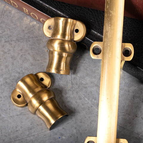 #41428 8" Brass Surface Slide Bolt image 4
