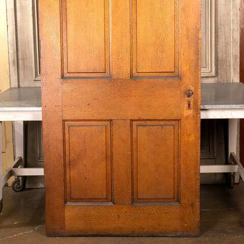 #41475 39x91 Antique 4 Panel Interior Wood Door image 3
