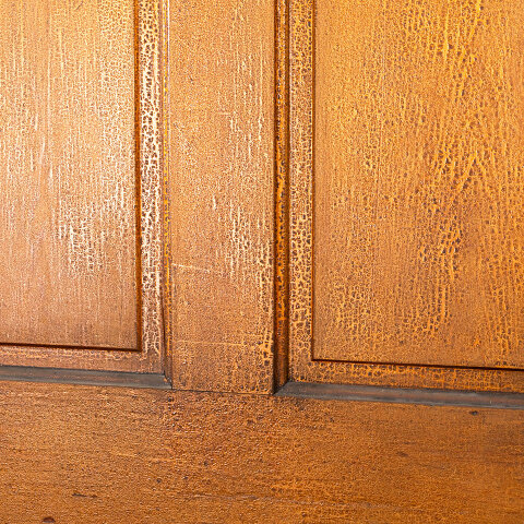 #41475 39x91 Antique 4 Panel Interior Wood Door image 4