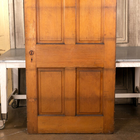 #41475 39x91 Antique 4 Panel Interior Wood Door image 7