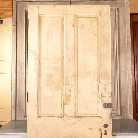 #41477 39x93 Antique 4 Panel Interior Wood Door image 7