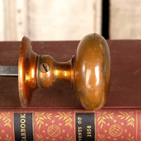 #41522 Antique Brass Doorknob Door Hardware Set image 4