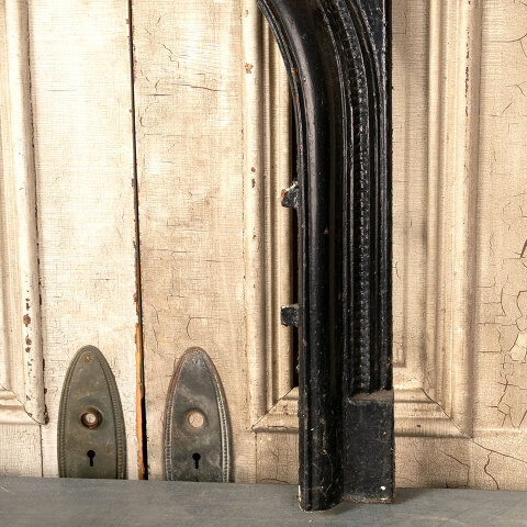 #41580 Antique Cast Iron Fireplace Surround image 5