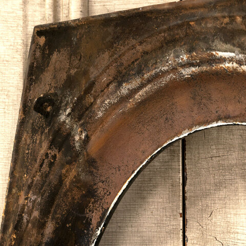 #41580 Antique Cast Iron Fireplace Surround image 7