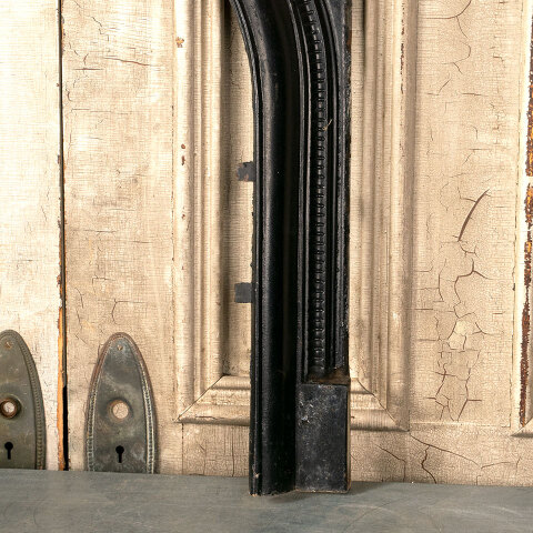 #41581 Antique Cast Iron Fireplace Surround image 4