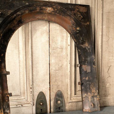 #41581 Antique Cast Iron Fireplace Surround image 5