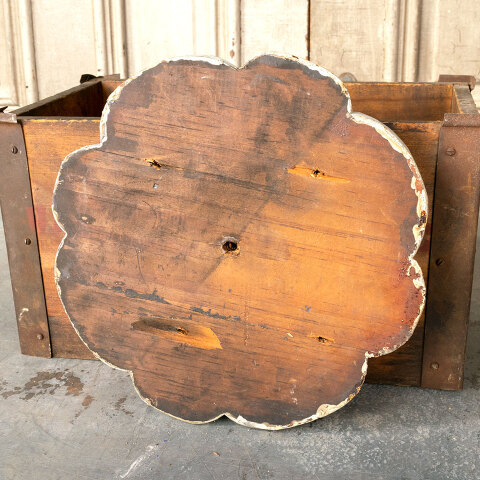 #41610 Antique Carved Wood Floral Rosette image 6