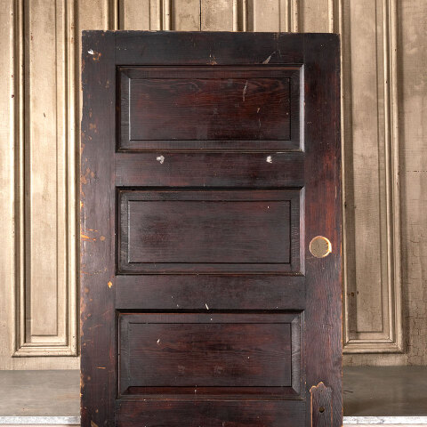 #41617 30x77 Antique 5 Panel Pine Interior Door image 2