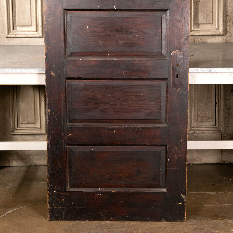 #41617 30x77 Antique 5 Panel Pine Interior Door image 3