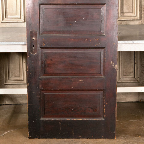 #41617 30x77 Antique 5 Panel Pine Interior Door image 6