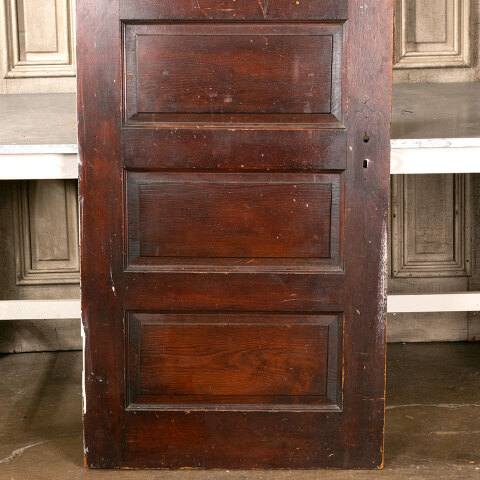 #41621 30x77 Antique 5 Panel Pine Interior Door image 3