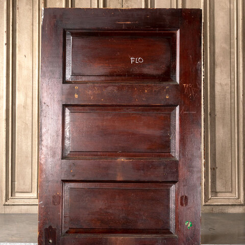 #41621 30x77 Antique 5 Panel Pine Interior Door image 5