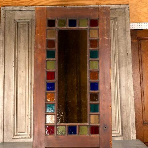 #41681 32x96 Salvaged Victorian Wood Entry Door image 2