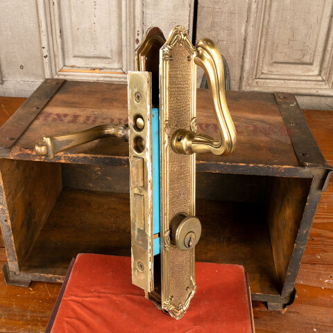 #41734 Reproduction Brass French Door Hardware Set image 5