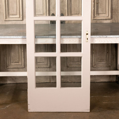 #41762 27x90 Antique Wood French Entry Door image 3