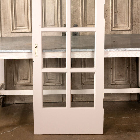 #41762 27x90 Antique Wood French Entry Door image 6